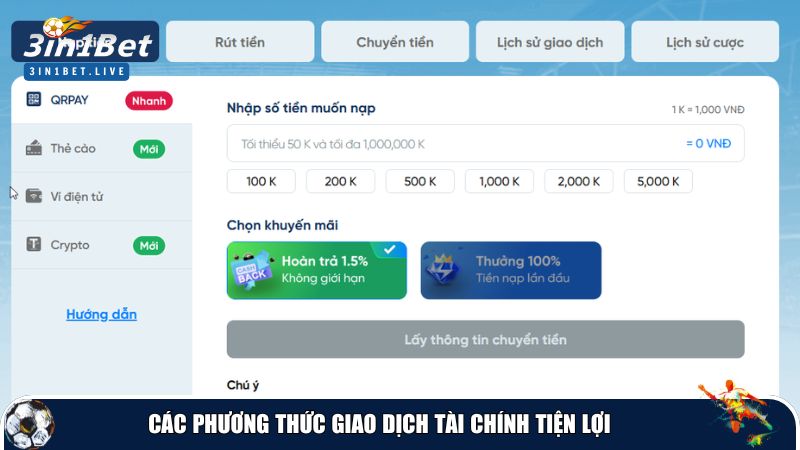 Rút tiền nhanh, tiền về trong ngày